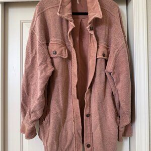Pink Free People Ruby Shacket